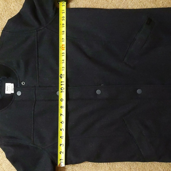 RVCA women's small navy wool blend coat - Picture 2 of 5